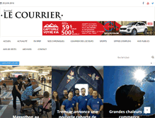 Tablet Screenshot of journallecourrier.ca